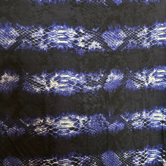 MICHAEL Michael Kors Maxi Skirt Black Purple Snake Print - Picture 3 of 7